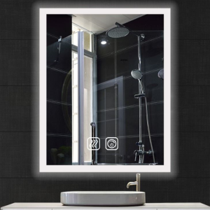 Frameless baðherbergi hégómi spegill